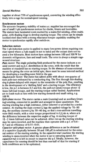 M. G. Say alternating current machines