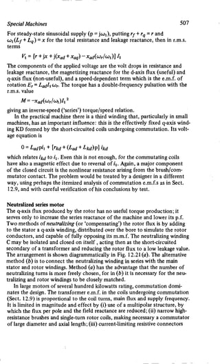 M. G. Say alternating current machines