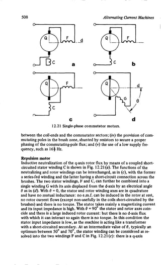 M. G. Say alternating current machines
