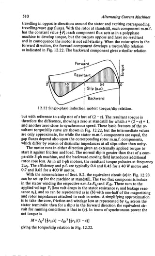 M. G. Say alternating current machines