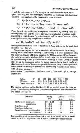 M. G. Say alternating current machines