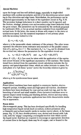M. G. Say alternating current machines