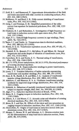 M. G. Say alternating current machines