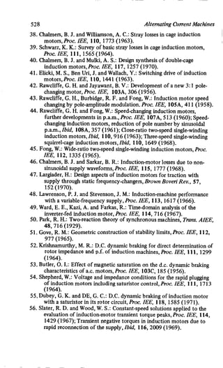 M. G. Say alternating current machines