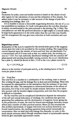 M. G. Say alternating current machines