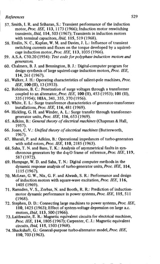 M. G. Say alternating current machines