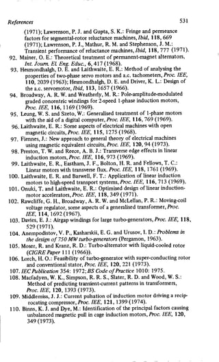 M. G. Say alternating current machines
