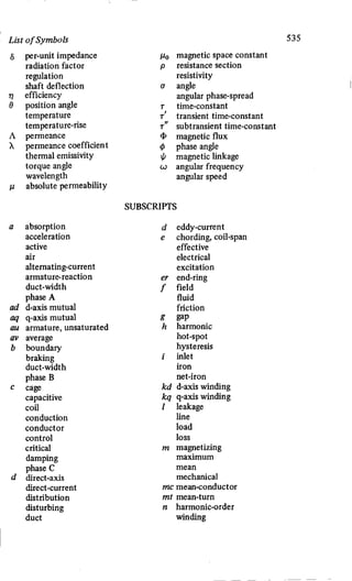 M. G. Say alternating current machines