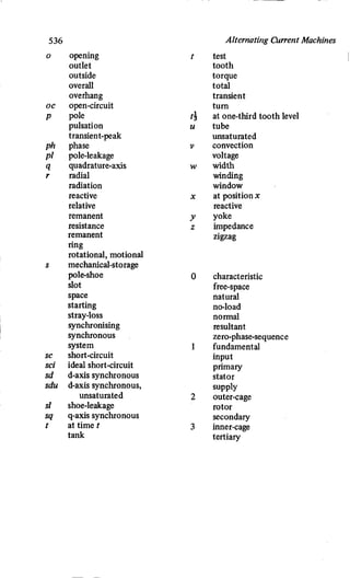 M. G. Say alternating current machines