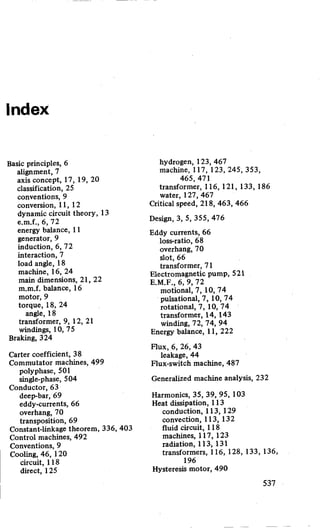 M. G. Say alternating current machines