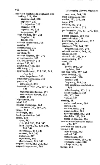 M. G. Say alternating current machines