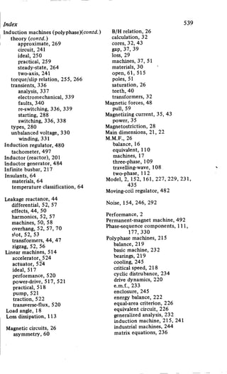 M. G. Say alternating current machines