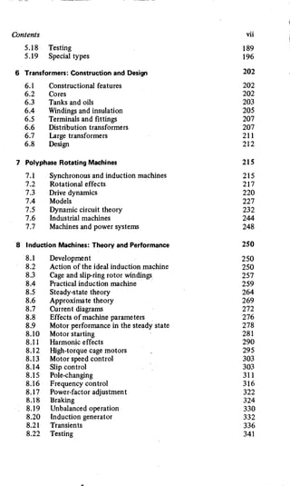 M. G. Say alternating current machines