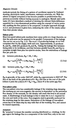 M. G. Say alternating current machines