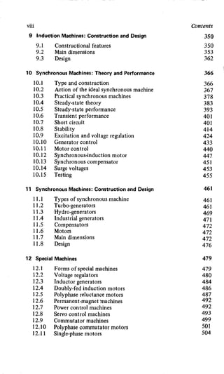 M. G. Say alternating current machines