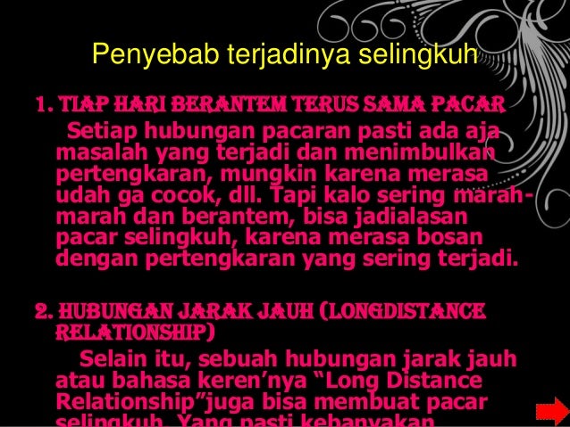 Saya akan membahas tentang selingkuh Saya akan membahas tentang selingkuh