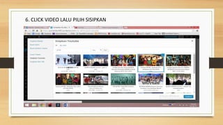 6. CLICK VIDEO LALU PILIH SISIPKAN
 