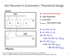 Neumann Automata How to Make Things Evolve | PDF