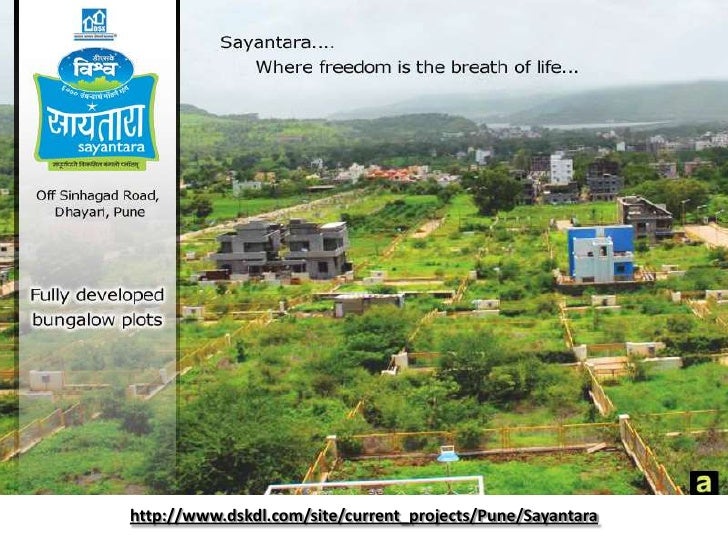 DSK Sayantara Offers fully Developed Bungalow Plots sinhagad road for