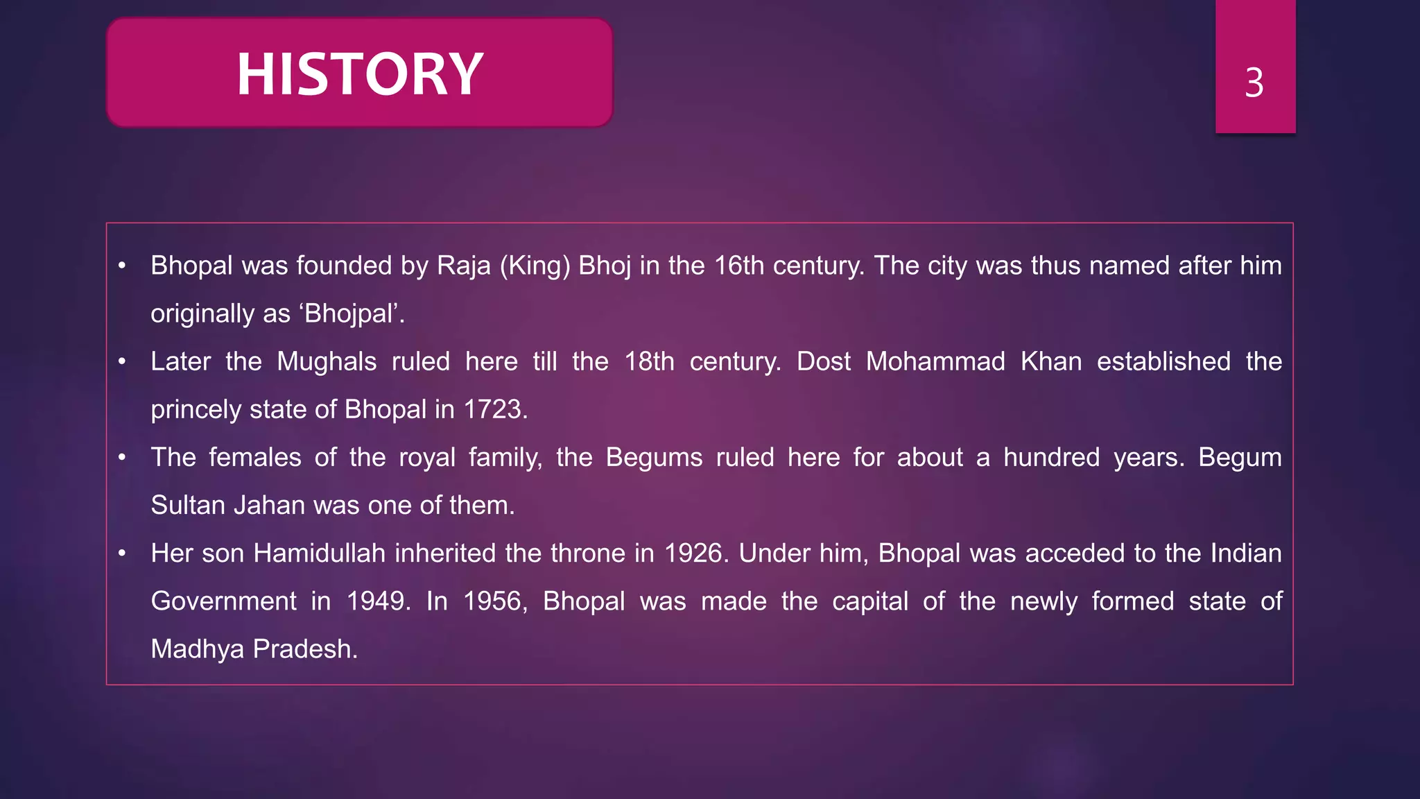 Bhopal - The City of Lakes | PPTX