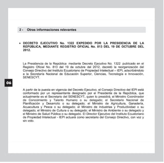 Sociedad de Autores del Ecuador (SAYCE): Memoria anual 2012