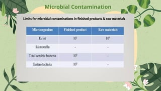 Microbial Contamination
 