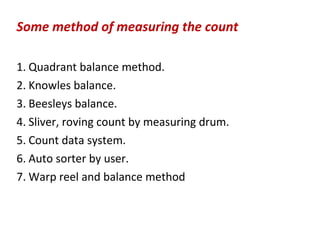Yarn Count | PPT