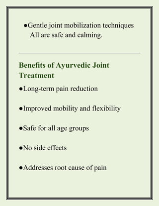Say Goodbye to Joint Pain – Embrace Ayurveda in Vadodara.ppt