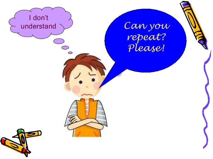 say in english