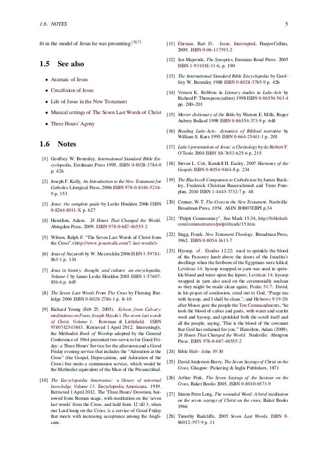 Sayings Of Jesus On The Cross Musical Settings Of Jesus