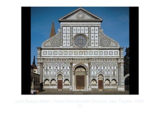 Copyright ©2012 Pearson Inc.
Leon Battista Alberti. Santa Maria Novella, Florence, Italy: Façade. 1458-
70.
 