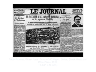 Copyright ©2012 Pearson Inc.
Pablo Picasso. Closer Look: Picasso's Collages: Guitar, Sheet Music, and
Wine Glass. 1912.
18-7/8" × 14-3/8”.
 