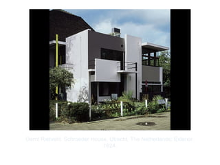 Copyright ©2012 Pearson Inc.
Gerrit Rietveld. Schroeder House, Utrecht, The Netherlands: Exterior.
1924.
 