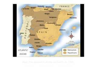 Copyright ©2012 Pearson Inc.
Map: The Spanish Civil War on March 30, 1937.
 
