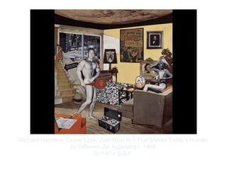 Copyright ©2012 Pearson Inc.
Richard Hamilton. Closer Look: Just What Is It That Makes Today’s Homes
So Different, So Appealing?. 1956.
10-1/4" × 9-3/4”.
 
