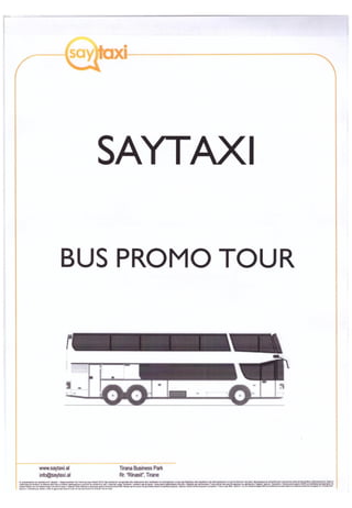 Saytaxi Bus Promo Tour