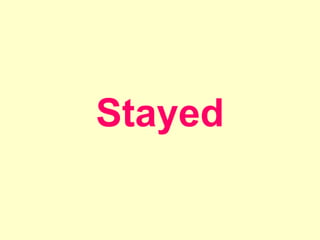 Stayed
 