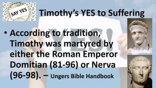 Tim Yes Say Yes: Timothy | PPTX
