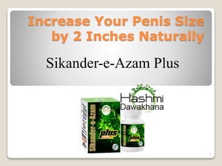 Increase Your Penis Size
by 2 Inches Naturally
Sikander-e-Azam Plus
1
 