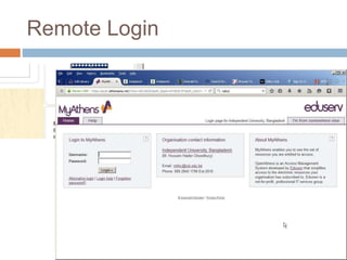 Remote Login
 