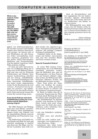 Die Schulbibliothek im digitalen Zeitalter