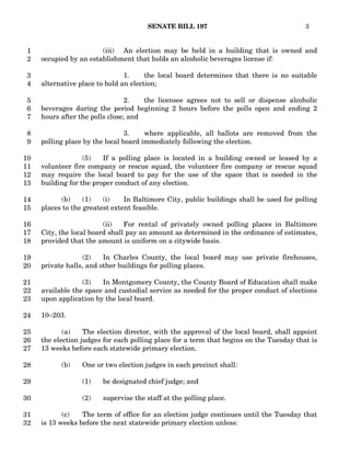 Senate Bill 197 Early Voting