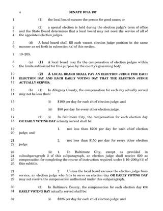 Senate Bill 197   Early Voting