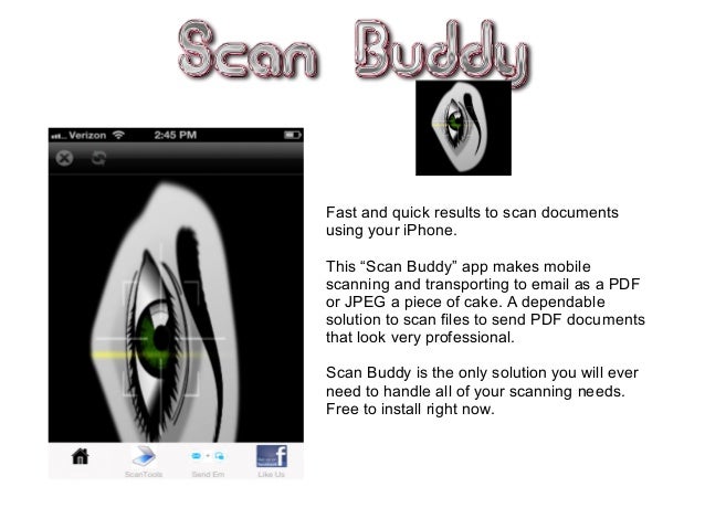 Scan Buddy App Features