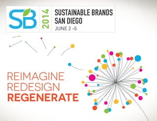 2014

®

SUSTAINABLE BRANDS
SAN DIEGO
JUNE 2 –5

www.SB14sd.com

 
