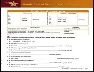 SB 1 Simple Past of Regular Verbs
