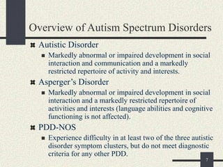 SB2.ppt autism spectrum disorders part 02 | PPT