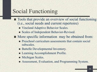 Social Function Scale SB2.ppt autism spectrum disorders part 02 | PPT