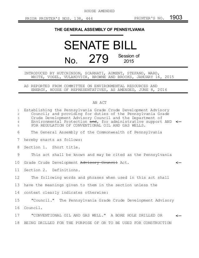 PA Senate Bill (SB) 279 Establishes a Legislative Council to Assist…