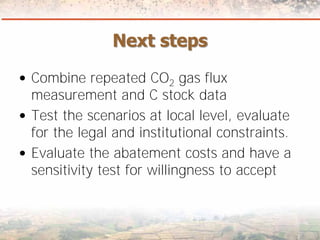 Measuring Carbon in Complex Landscapes with Trees - ICRAF and ASB at UNFCCC SB32